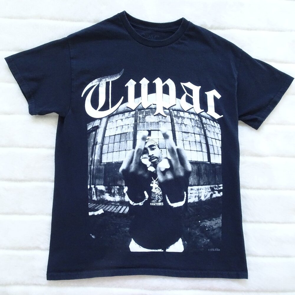 2Pac Tupac Men's T- Shirt  Black & White Medium